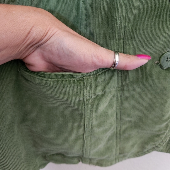 St. John's Bay Women's Green Corduroy Jacket, Size 1X - Picture 2 of 7